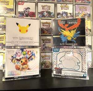 Boîte de présentation en acrylique pour Elite Trainer Box avec couvercle magnétique, boîte de rangement pour <span class=keywords><strong>booster</strong></span> <span class=keywords><strong>pack</strong></span> <span class=keywords><strong>Pokémon</strong></span> TCG avec protection en acrylique ETB, boîte de rangement fermée - Product Image 4