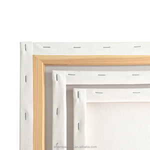 Marco de lienzo estirado en blanco de alta calidad de tamaño personalizado OEM, <span class=keywords><strong>lienzos</strong></span> de arte de calidad de artista profesional para pintura al óleo - Product Image 4