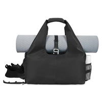 Sac de voyage pliable en tissu Oxford, nouveau sac de sport/yoga portable avec séparation sec-humide, ultra-léger pour les courts trajets et le fitness
