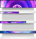 Écran numérique extensible pour affichage publicitaire extérieur/intérieur ultra-large P1.2 personnalisé, écran large pour publicité, bord de rayon de vente, aéroport, ascenseur