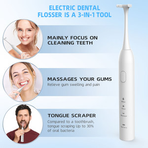 Hydropulseur électrique avec 50 têtes de rechange, chargement Type C, blanc, pour le nettoyage des dents et de la langue - Product Image 5