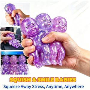 Glitter Baby <b>Squishy</b> TPE Soft Slow Rising Stress Relief Fidget Toy For Kids Age 8 13 Years Unisex - Product Image 3