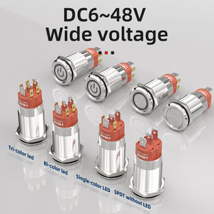 HBAN 19mm IP67 Wasserdichter Edelstahl Power Symbol Ring LED Beleuchteter Druckknopf schalter für medizinische Beatmung platte 10A - Product Image 3