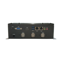 Komputer Mini Tanpa Kipas Komputer Industri Tertanam Prosesor Celeron J4125 2 LAN 8 USB 6 COM VGA Output Layar Ganda M51 6C