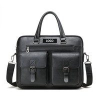 Nouveauté : Sac à main en cuir PU imperméable et durable pour homme, avec couleurs personnalisables, sac à bandoulière pour ordinateur portable, sac de voyage