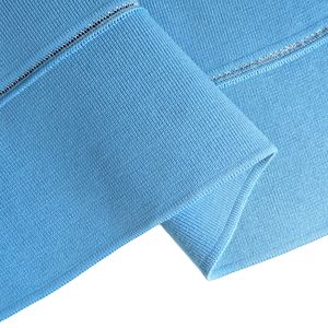 <span class=keywords><strong>Tissu</strong></span> de col côtelé plat 100% polyester 1x1 durable et résistant à l'usure de haute qualité <span class=keywords><strong>pour</strong></span> polos uniformes - Product Image 4