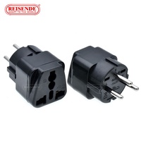 Adaptor colokan perjalanan Universal perubahan stop kontak AU/UK/US/EU ke Israel 3 Pin Adaptor Grounded