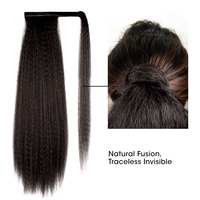 Queue de Cheval Synthétique AliLeader Afro Yaki Lisse en Fibre Thermorésistante, Prix de Gros Usine