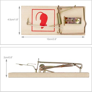 Trampas de Madera Reutilizables para Ratones, Cebo para Ratones, Suministros para el Hogar y Jardín, Mata Ratones, Control de Plagas - Product Image 3