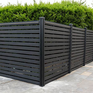 簡単設置、UV耐性、DIY、家庭用木質プラスチック複合材、プライバシー保護、安全フェンス、ガーデンWPCフェンスパネル、屋外用、アルミ支柱付き - Product Image 5