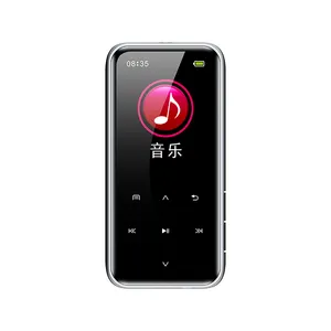 เครื่องเล่นเพลง M22 BT MP3,1.8in HiFi สเตอริโอเสียง MP3 MP4เครื่องเล่นเพลงรองรับวิทยุ FM บันทึก3.5มม. เสียงอินพุตการ์ด TF