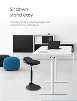 Chaise de bureau ergonomique et réglable, pour Bar et bureau, à équilibrage actif, 65-84CM, 360