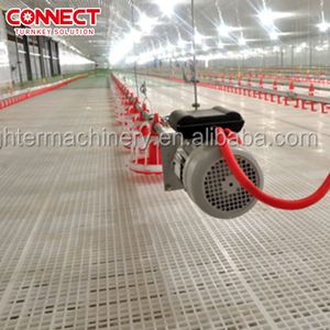 Sistema de granja avícola para pollos de engorde y gallinas ponedoras, con estructura de naves y listones de suelo de plástico para gallinas. - Product Image 4