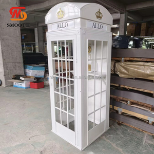 Cabine téléphonique blanche personnalisée au prix d'usine, cabine téléphonique classique pour les décorations de mariage, les fêtes et les événements - Product Image 4