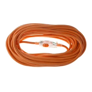 VEREINIGTES KABEL Stangen verstopfter beleuchteter Verriegelung stecker Innen-/Außen verlängerung kabel 14/3 Gauge 50FT Orange