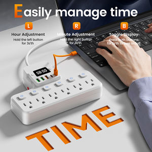 3M 아메리칸 스탠다드 서지 프로텍터 USB 시계 전원 스트립 연장 코드 포트 전기 연장 소켓 (가정용) - Product Image 4