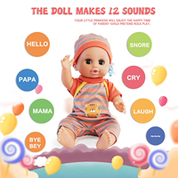 Poupée Bébé en Silicone Écologique de 12 Pouces pour Jeu de Rôle, Modèle Réaliste Parlant pour Enfants d'âge Préscolaire