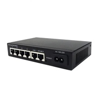 Commutateur PoE NF1006 à prix réduit, 6 ports 10/100 Mbps, fibre optique, Gigabit Ethernet, non géré, commutateur réseau IP GSM