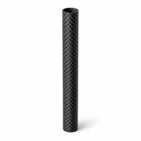 Tube conique en fibre de carbone, tube creux conique léger, épaisseur 3 mm, pour canne à pêche, manche de golf et articles de sport