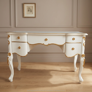 Pintado de blanco muebles de escritorio de madera muebles francés estilo - Product Image 3
