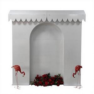 Nouvel Arrivage – Décoration de Fond en Forme de Porte en Fer avec Miroir, Blanc, pour Mariages et Événements – Prix Usine - Product Image 1