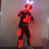 Costumes de scène LED de haute qualité pour robot, soirée dansante, boîte de nuit, performance, polyester, unisexe