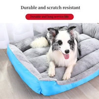 Lit de luxe doux en peluche pour animaux de compagnie chaud Durable lavable anti-dérapant chien chat canapé nid confortable lit apaisant pour moyen grand