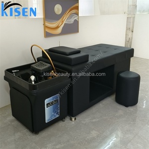 Kisen Hotselling Custom Salon Equipment Hair Spa Wash <b>Bed</b> with Water Storage tank Thai Massage Shampoo <b>Bed</b> with Water <b>Heater</b> - Product Image 3