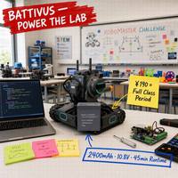 Baterai Pengganti 10.8V 2400mAh untuk RoboMaster S1, Paket Baterai Robot Li-ion 195g, Kompetisi Robotika Non-Stop Coding