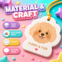 Étiquettes suspendues en papier personnalisables avec cordon pour les jouets pour animaux et les sacs de nourriture pour animaux, impression personnalisée, service OEM