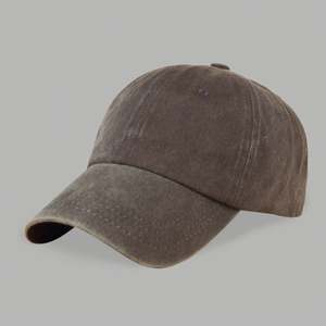 Gorra de béisbol de algodón lavado para mujer, sombreros rosas personalizados de 6 paneles al por mayor - Product Image 2