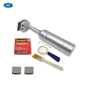 नवीनतम पार हैच आसंजन परीक्षक के साथ पार-कट आसंजन परीक्षक किट 1mm/2mm/3mm ब्लेड, ताल, संभाल, ब्रश और 3 3m टेप - Product Image 4