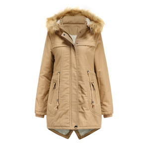 Prendas de Vestir exteriores de lujo para <span class=keywords><strong>mujer</strong></span>, <span class=keywords><strong>Parka</strong></span> con capucha <span class=keywords><strong>deportiva</strong></span>, chaqueta acolchada, abrigo grueso y cálido - Product Image 2