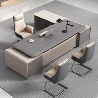 Bureau de direction - Mobilier de bureau moderne, minimaliste, simple et élégant, facile à assembler pour usage commercial