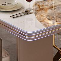 Table à manger moderne en marbre pour salon, cuisine, restaurant, avec 8 à 10 chaises