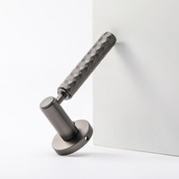 Nouvelle Arrivée Poignée de Porte en Cuivre Pur à Motif Diamant Croisé, Quincaillerie de Luxe Dorée pour Villa et Hôtel