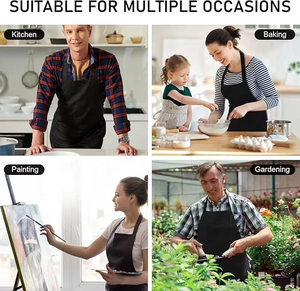 Tabliers de cuisine personnalisés en gros avec logo, 2 poches, imperméables, pour salon de coiffure, chef, cuisine, restaurant, <span class=keywords><strong>peinture</strong></span>, salon de manucure - Product Image 6