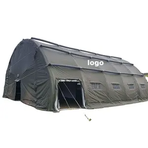 חומר PVC עמיד לגשם וחסין אש אוהל חיצוני גדול חילוץ חירום אוהל רפואי מתנפח עם חדר בידוד למכירה