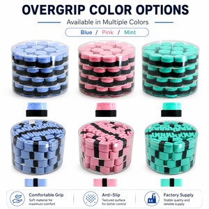 60 Rollos de Cinta de Agarre para Raqueta, Coloridos, de PU Perforado, Antideslizantes, Absorbentes de Sudor, para Tenis, Bádminton, Squash, Pickleball - Product Image 4