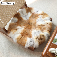 Coussin de luxe en fourrure de renard véritable pour siège de voiture, canapé, décoration intérieure - Chambre, salon, canapé-lit