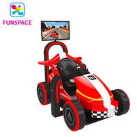 Aire de jeux intérieure d'attractions 9D VR parc à thème Arcade Adult Kids Racing Car Driving Simulator Vr Game Machine