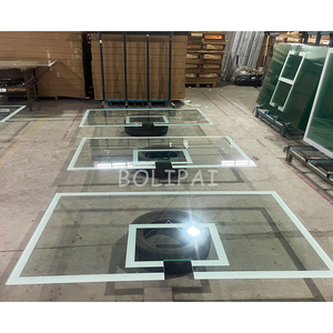 Tabellone da <span class=keywords><strong>Basket</strong></span> Rettangolare in Vetro BOLIPAI 42x72 Pollici per Esterni in Vendita - Product Image 6