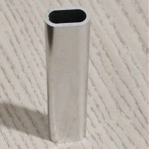 Aluminum Flat Tube 6061 Custom Made Polished Oval Hollow Industrial Use - Product Image 1
