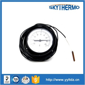 Điều hòa không khí nước Hater nhựa trường hợp mao mạch Nhiệt kế với mặt bích - Product Image 3