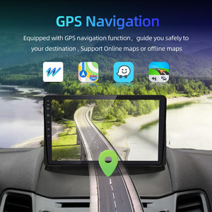 Lecteur multimédia pour voiture Rhythm 9 pouces, économique, BT 5.0, lecture de médias USB, navigation GPS en ligne et hors ligne pour Ford Fiesta 2009-2012 - Product Image 2