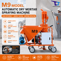 Machine de pulvérisation électrique haute pression M9, moteur 5,5 kW, pression de refoulement 8 MPa pour le coulage de plâtre/mortier et la construction