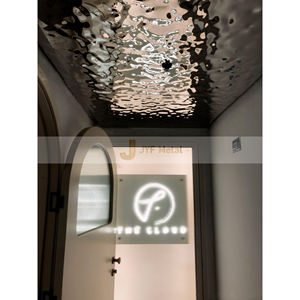 LL365 Stainless Steel Wall 3D <b>Sheet</b> 316 for Office Ceiling Art Decor 304 Water Ripple Stainless Steel Decoration <b>Sheet</b> - Product Image 1