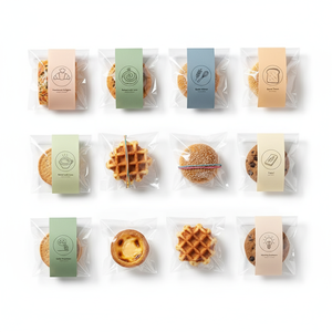 Sac auto-adhésif OPP transparent en cristal de taille personnalisée pour les emballages de biscuits, de pâtisseries et de collations - Product Image 4