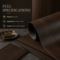 Papier peint PVC auto-adhésif Liying LY-F01 en acrylique renforcé, motif grain de bois, épaisseur 0,12 mm, imperméable, vente en gros transfrontalière
