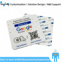 Plaque de table NFC en acrylique avec code QR pour avis Google, carte de visite intelligente personnalisée pour affichage professionnel